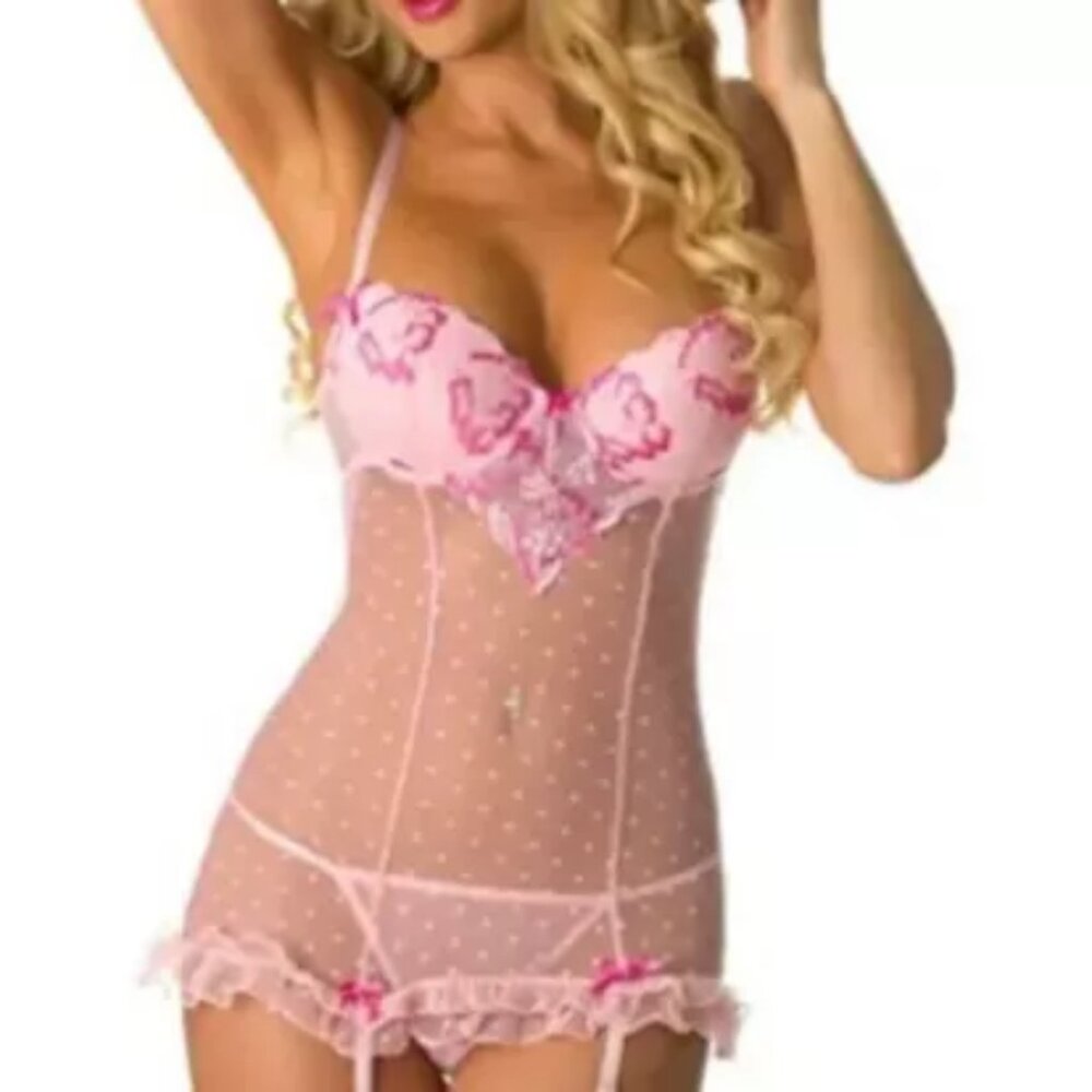 Pink corset